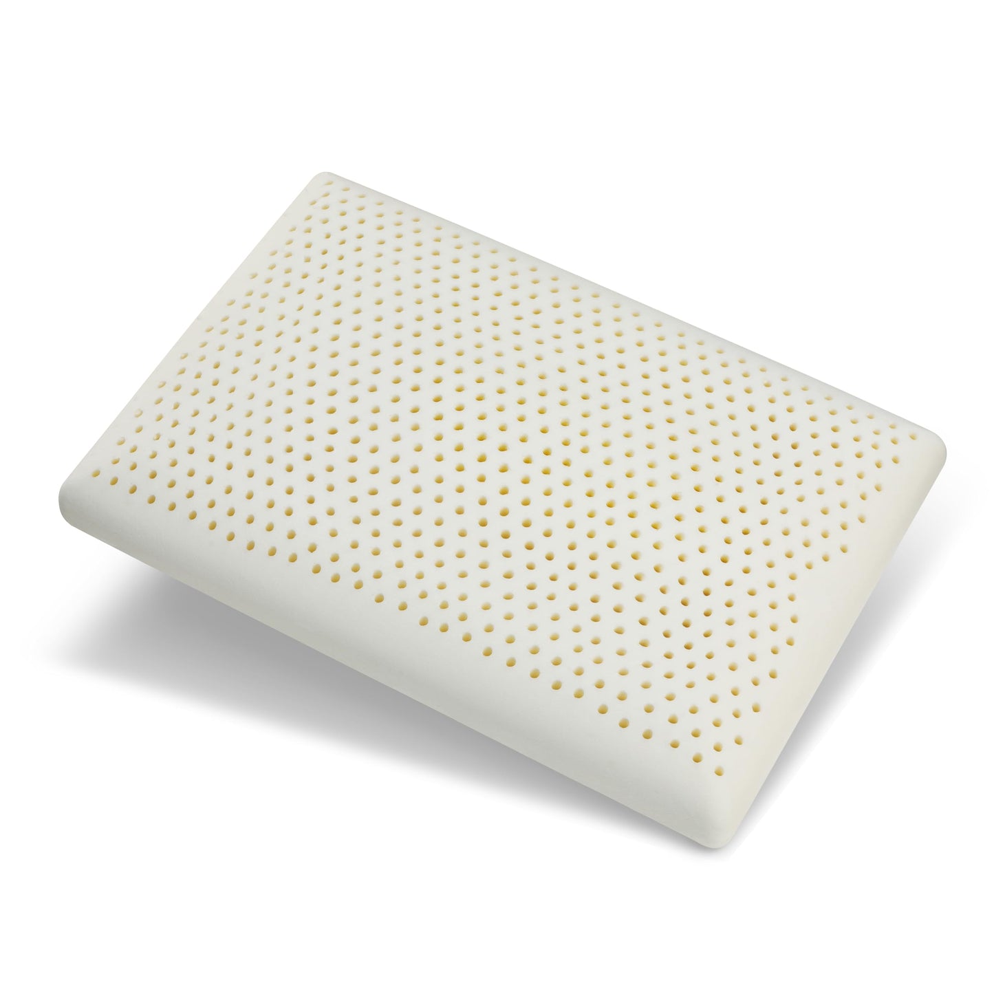 100% Natural Latex Pillow with Removable Cotton Cover (Standard, Firm), Strong Support Travel Pillow, Premium Bed Pillow for Sleeping, Neck Pain Relief Help, Head Support for Side Back Stomach Sleeper