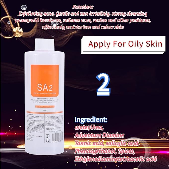 SA2 Aqua Peeling Solution Top Salon Skin Scrub Hydra Skin Scrub Special Solution Small Bubble Solution 400ml