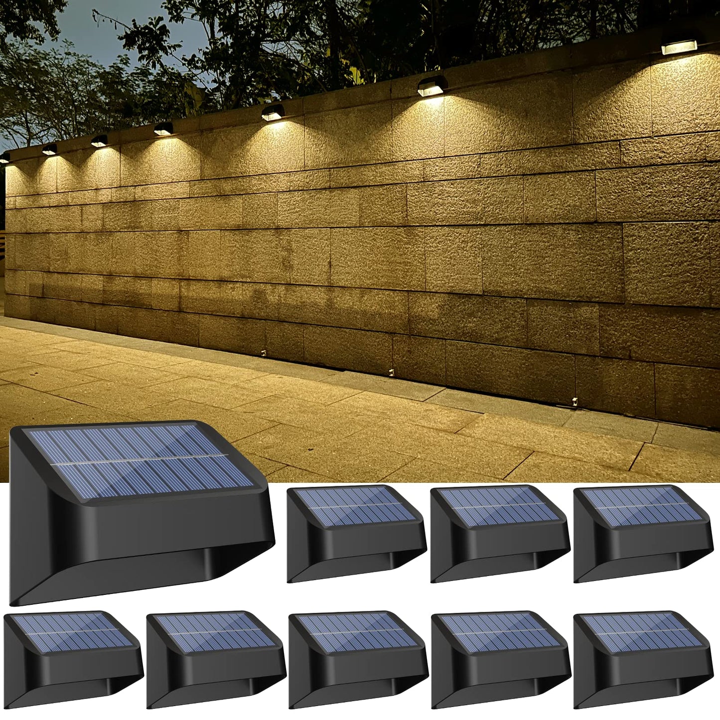 FLITI Solar Fence Lights - Bundle Pack