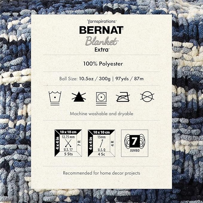 Bernat Vapor Gray Blanket Extra, 1 Pack