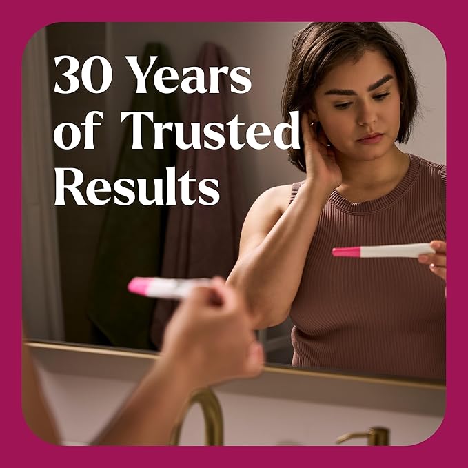 FIRST RESPONSE Comfort Check Pregnancy Test, 8 Count, Pink & White