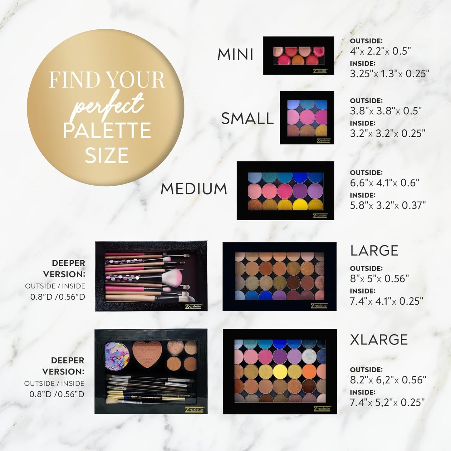 Mini Magnetic Makeup Palette, Empty Magnetic Palette, Universal Magnet makeup palette for Eyeshadows, Powders, Customizable Beauty Organizer with Clear Window