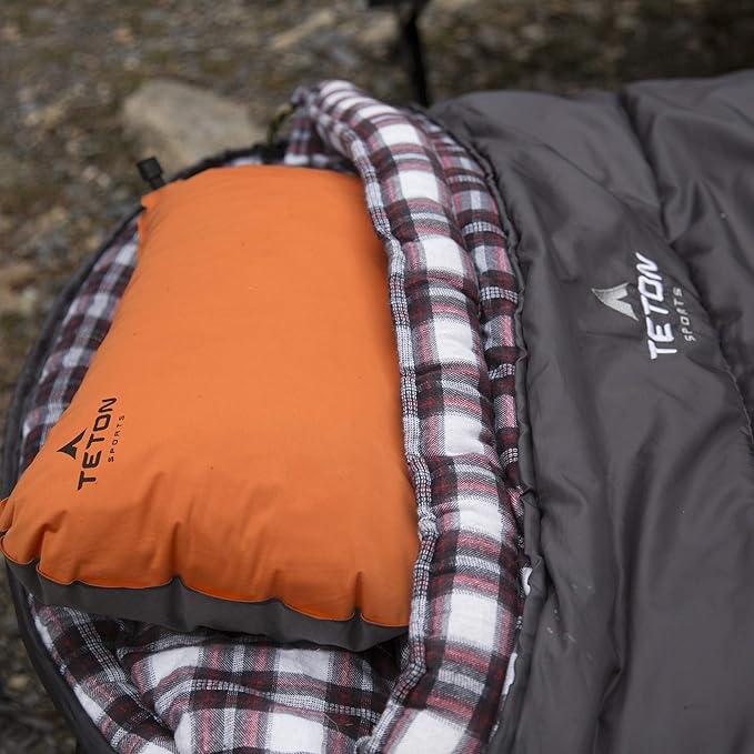 Teton Celsius XXL Sleeping Bag, Cold Weather Sleeping Bags for Adults and Kids, Camping Made Easy and Warm. Compression Sack Included, 35F, 25F, 0F, 20F Degree