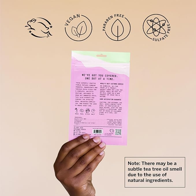 Dot Pimple Zit Patches for Face – Dermatologist Recommended & Ranked 1 for Most Effective Blemish Support – All Natural Hydrocolloid Acne Stickers with Vitamin C & Salicylic Acid (8 & 12 mm, 72 ct)