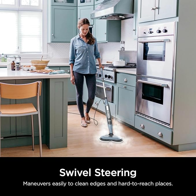 Shark S8000 Steam & Scrub All-in-One Scrubbing and Sanitizing Hard Floor Steam Mop pure water (Renewed)