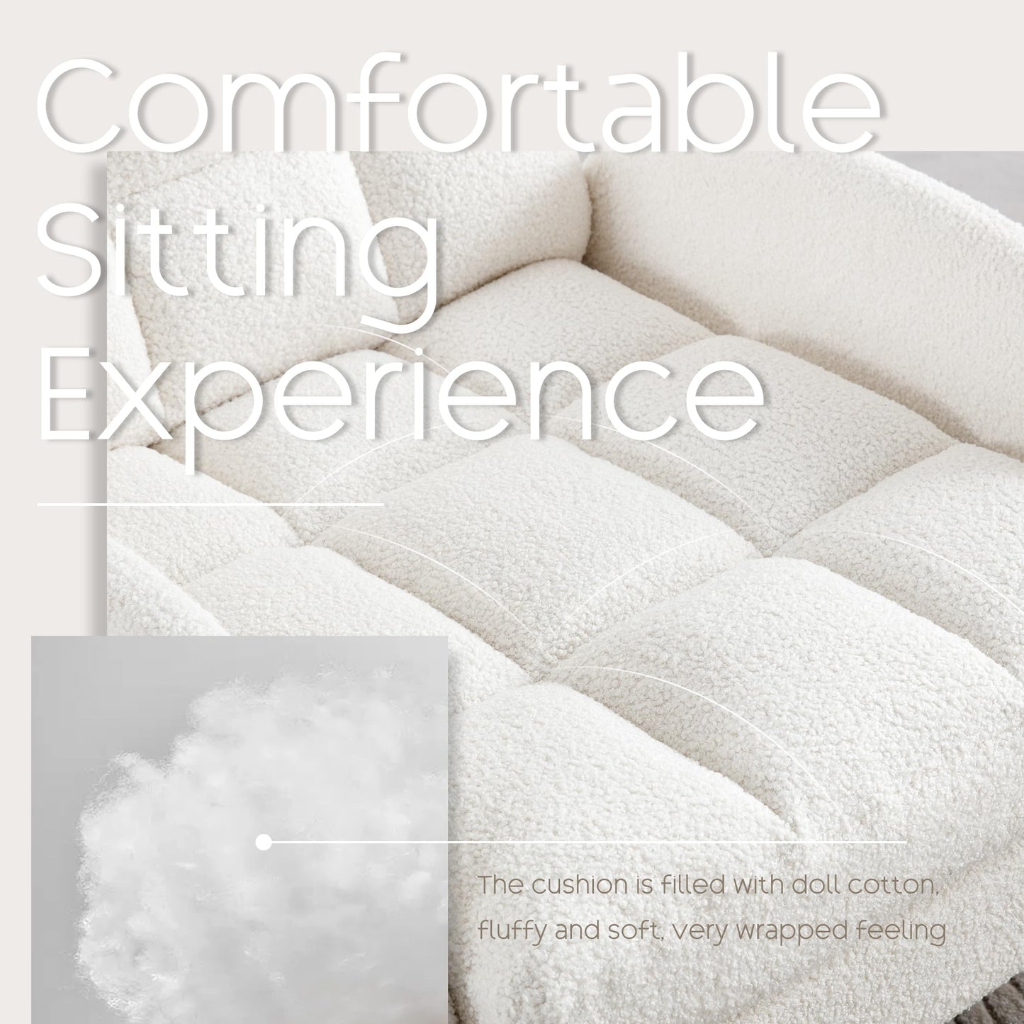 YUUIJOAA Accent Chair with Ottoman - Reading Chair and Storage Ottoman Set Comfy Velvet Lounge Arm Chair with Adjustable Backrest Cozy Reclining Sofa for Living Room Bedroom White