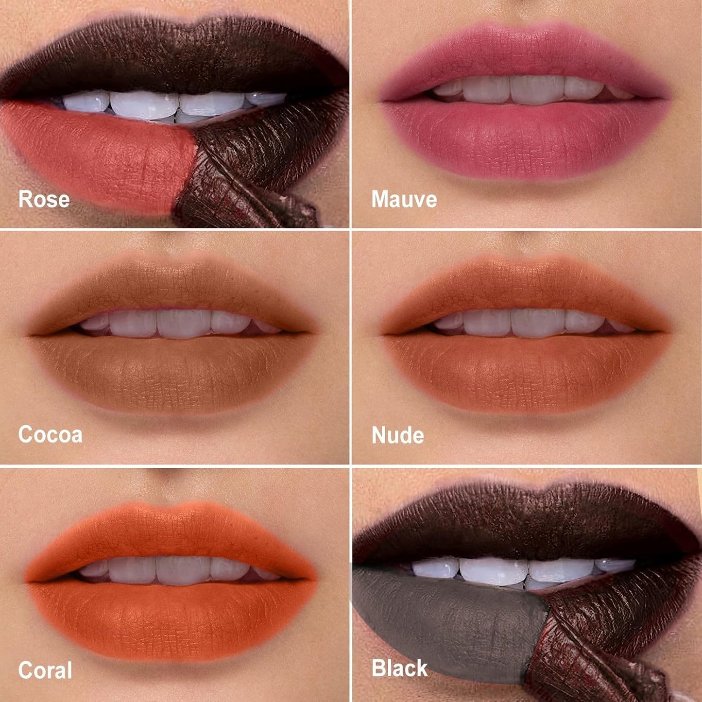 OETUIOW Lip Stain Peel Off, Lip Liner Moisturizing Long-Lasting & Waterproof, Transfer Proof & Plumping, Non-Stick Cup, Mauve Color
