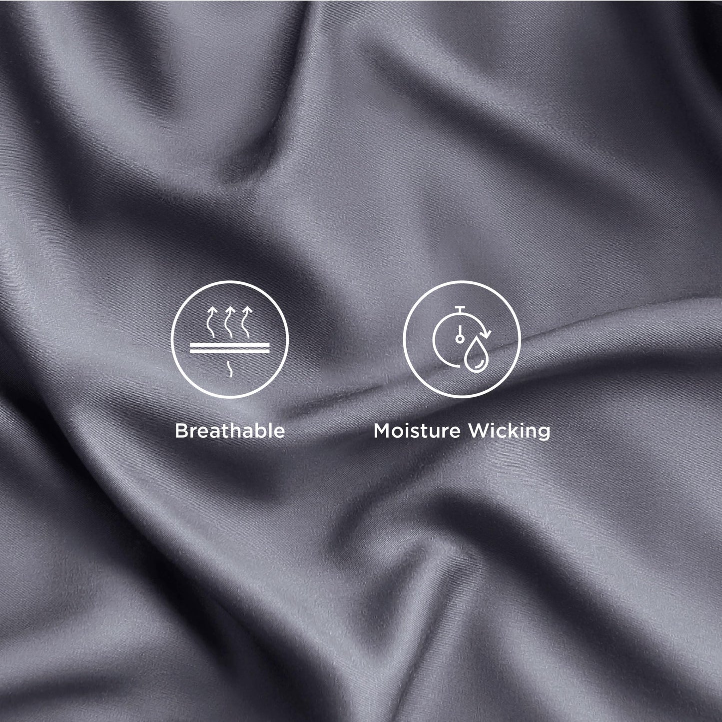 Bedsure King Size Sheets Set, Cooling Sheets for Hot Sleepers, Rayon Derived from Bamboo, Breathable & Soft, Deep Pocket Up to 16 Inches, Hotel Luxury Silky Bedding, Dark Grey