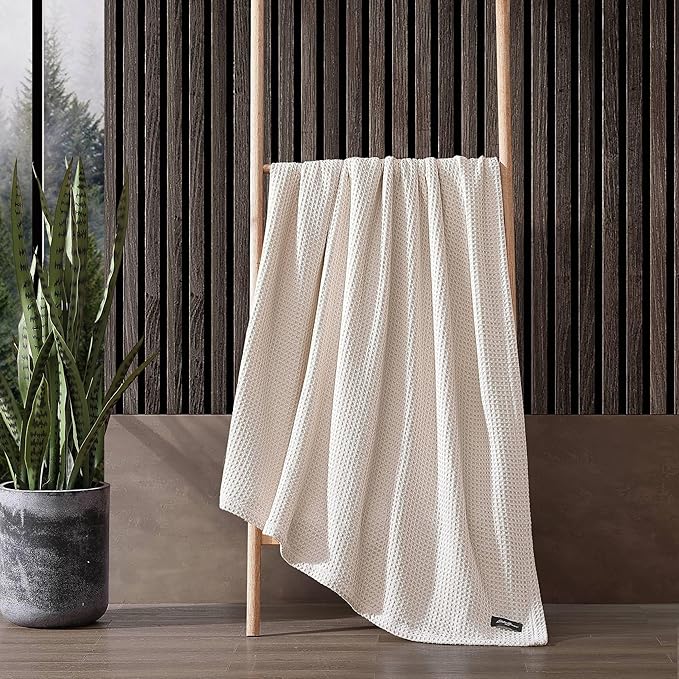 Eddie Bauer Blanket Soft Waffle Weave Bedding, Medium Weight Bedroom Decor, Softens Every Wash, Queen, White