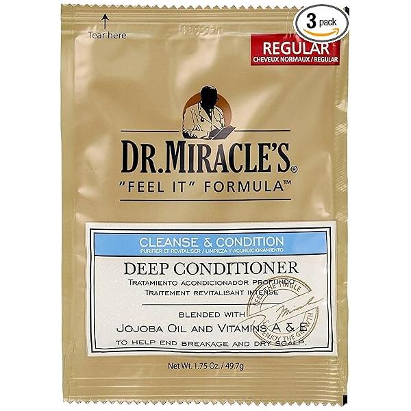 Dr. Miracle's Feel It Formula Deep Conditioning Treatment, 1.75 oz (Pack of 3)